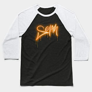 Selah - Orange Neon - Christian Tee Baseball T-Shirt